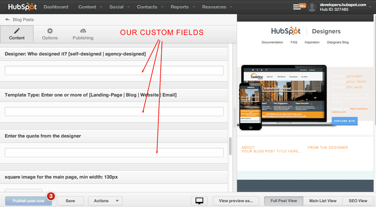 Custom Field Entry