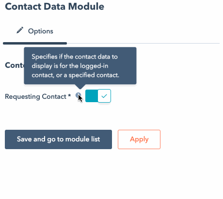 Contact Data Module