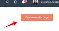 Create new HubSpot CMS Page