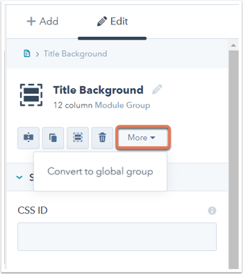 HubSpot CMS - Creating a global module or group