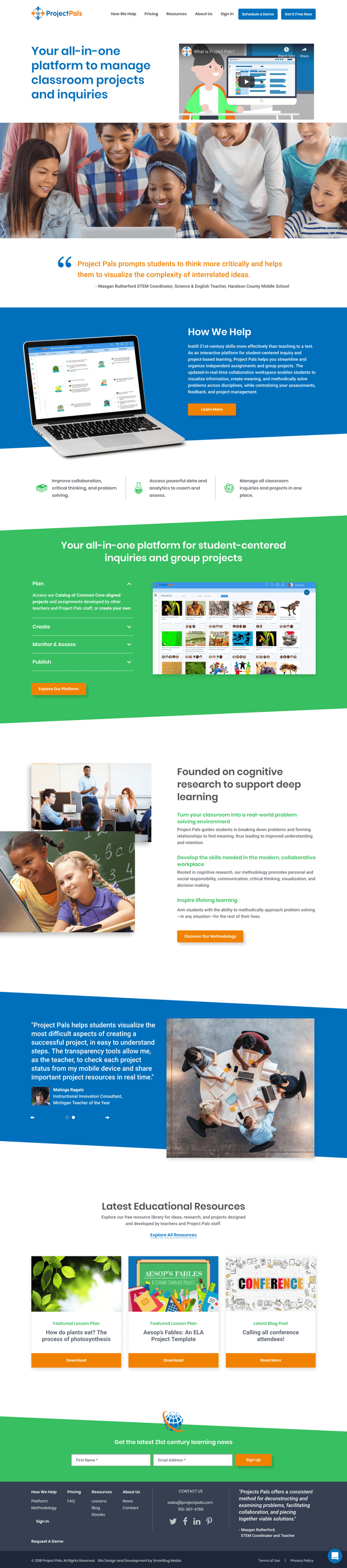 Project Pals Homepage