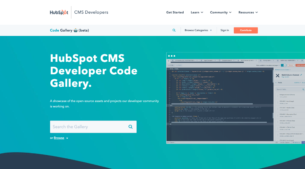 HubSpot CMS HubSpot Code Gallery Making Development Easy